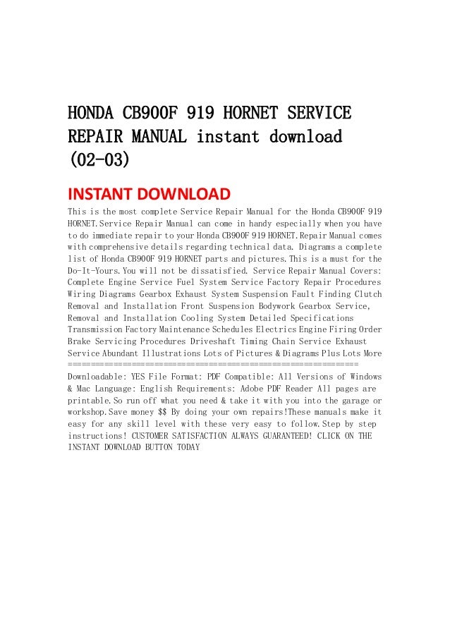 2006 honda 919 service manual