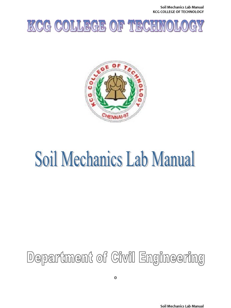 soil mechanics lab solution manual