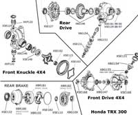 2003 honda rancher350 es manual shift lever