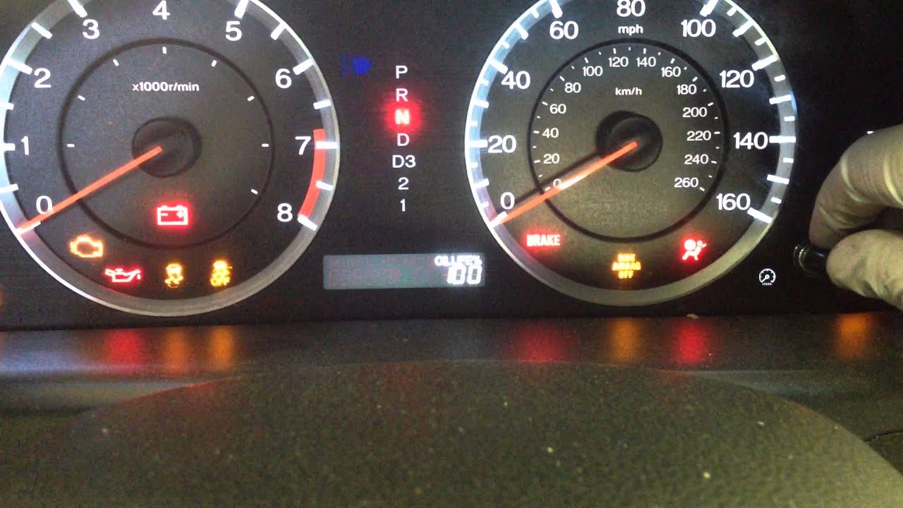 2012 honda civic dashboard lights manual transmission