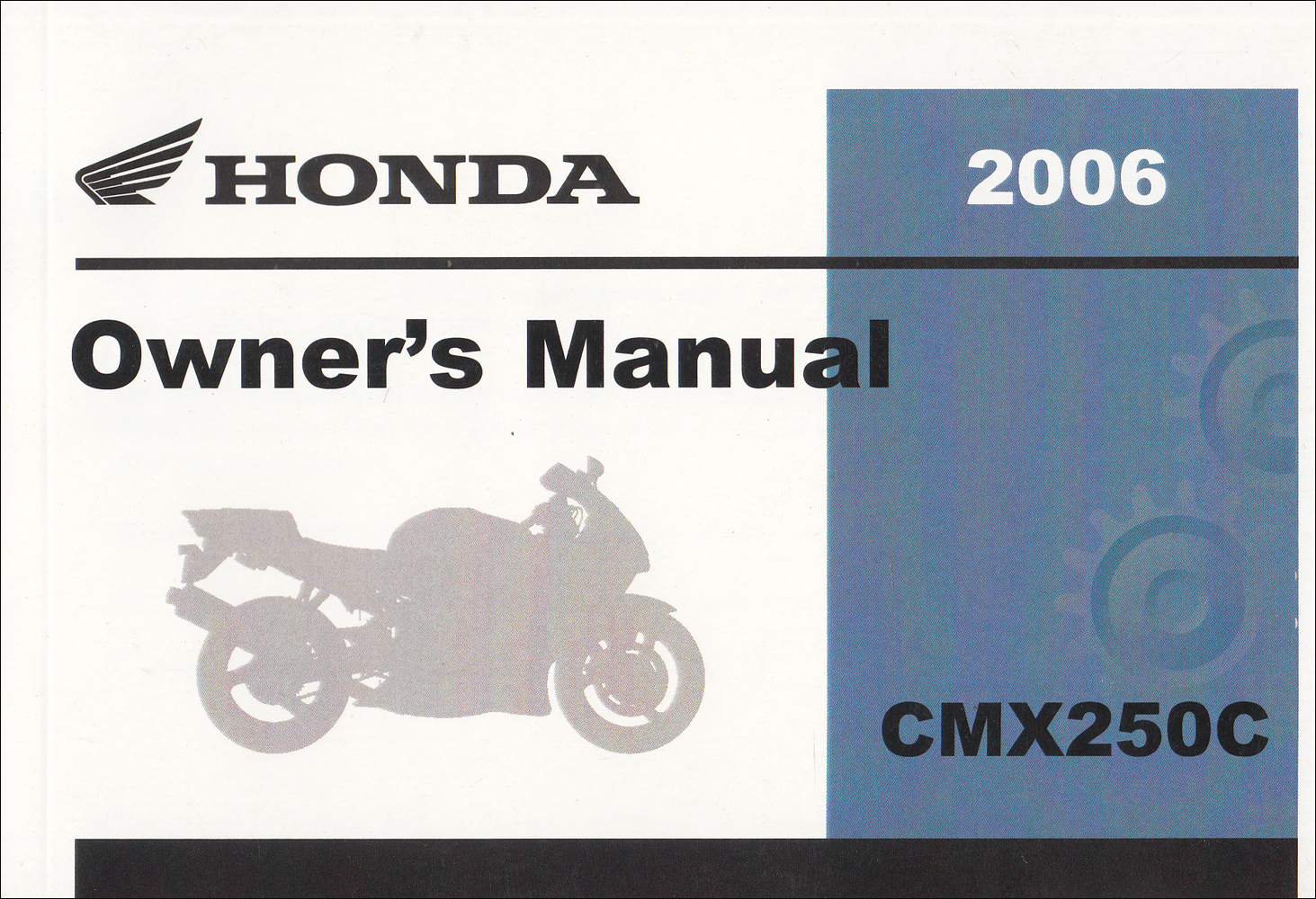 2005 honda cmx250c rebel owners manual