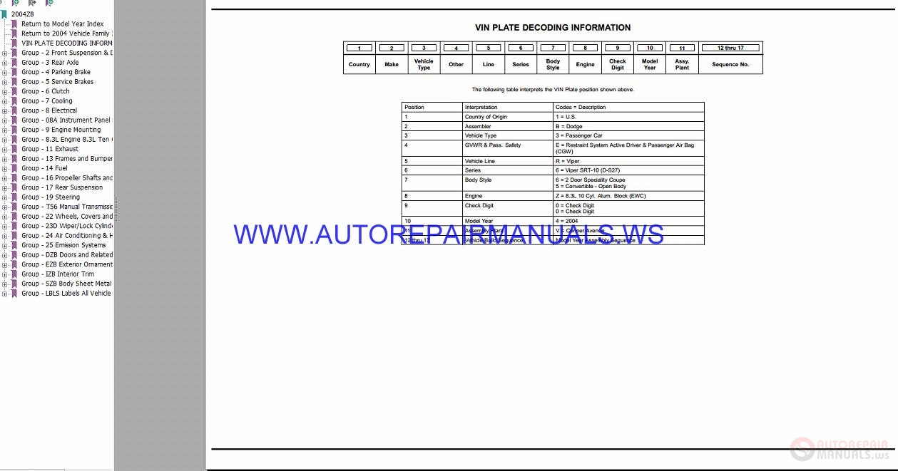 parts replacement manual for maxum dodge