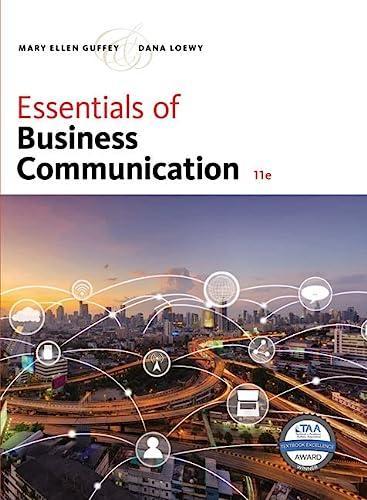 essentials of business communication solutions manual