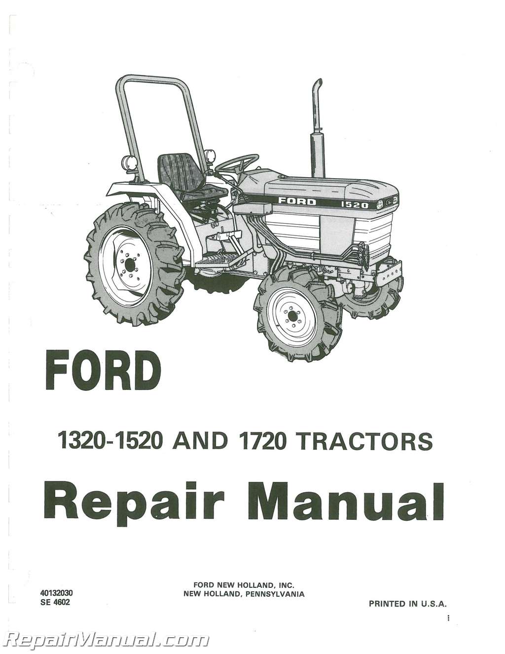 ford 1720 tractor parts manual
