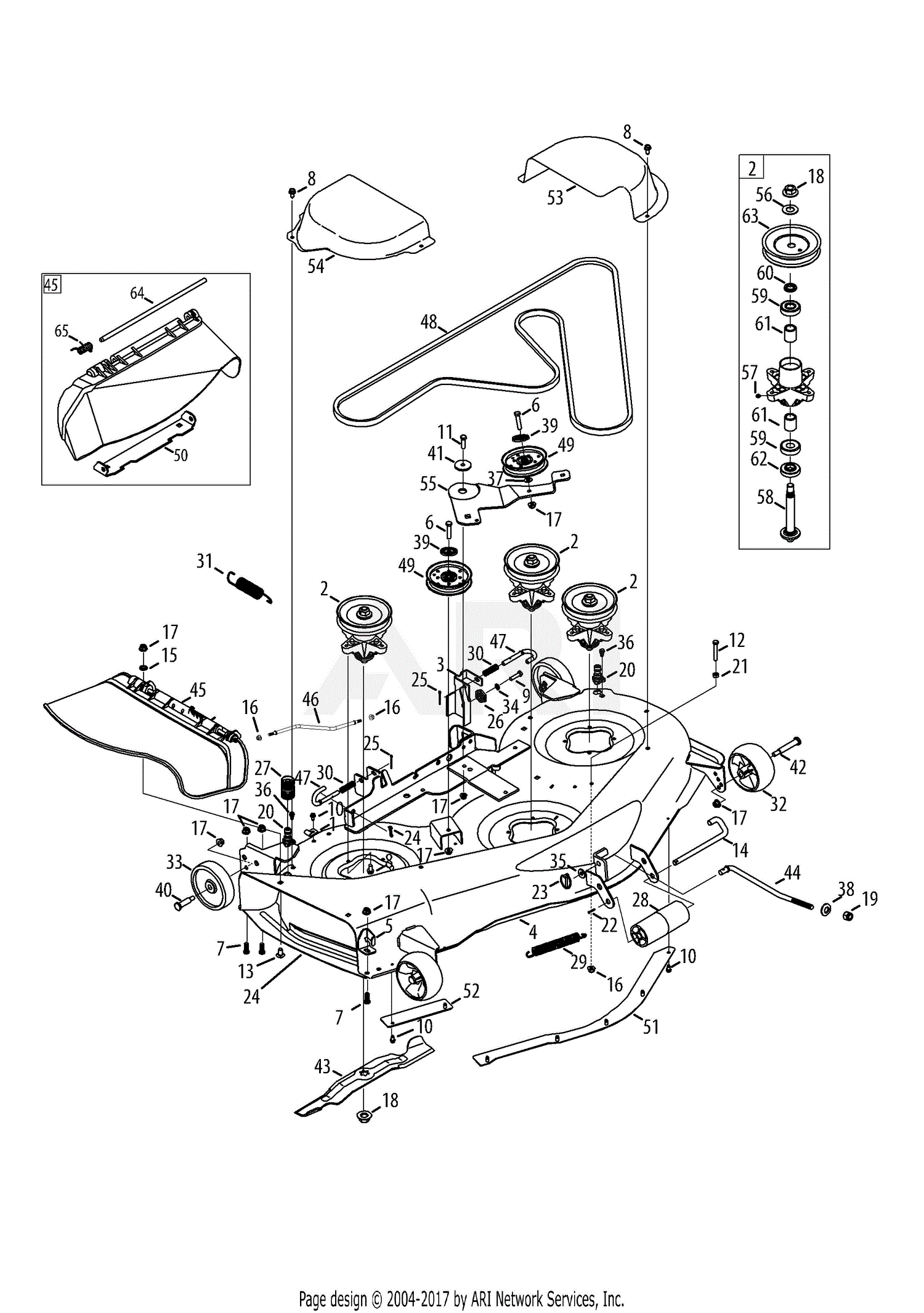troy bilt riding mower parts manual