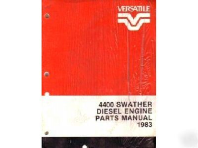versatile 4400 swather parts manual