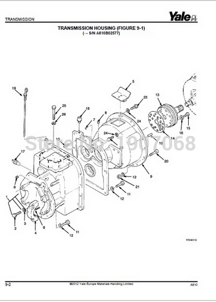 yale glp050 forklift parts manual